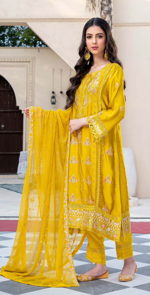 Inara Luxury Shamooz Silk Pret/Stitched – D-06