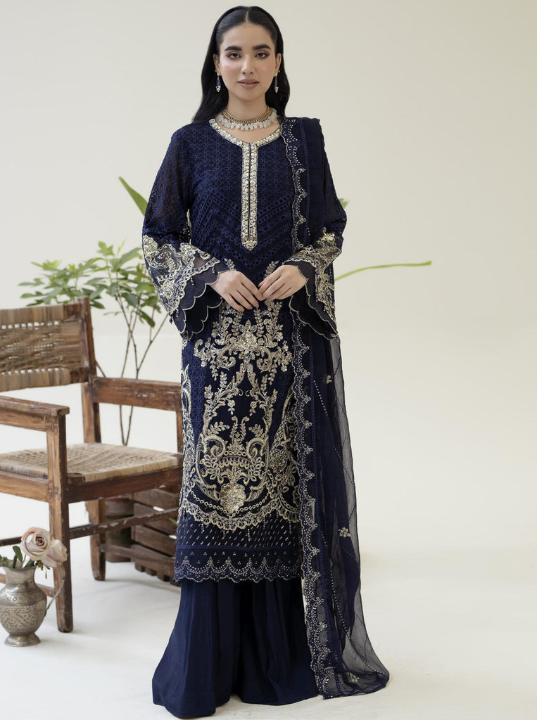 ZA Chiffon Semi-Stitched Formals Vol-2 – D-04