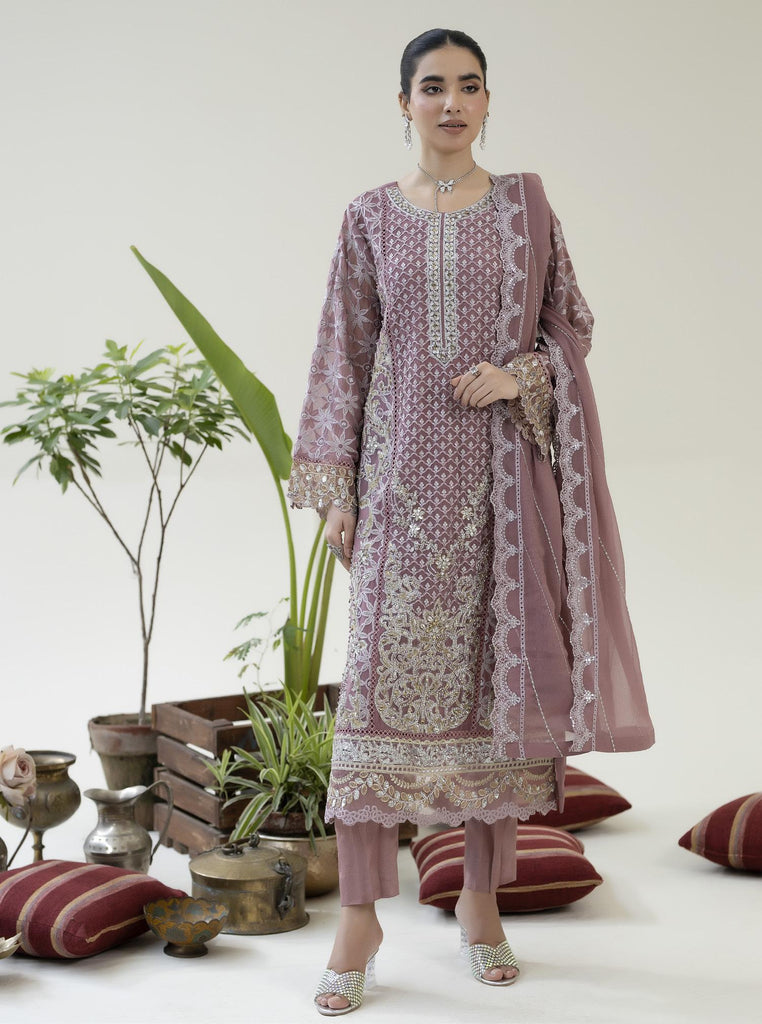 ZA Chiffon Semi-Stitched Formals Vol-3 – D-02