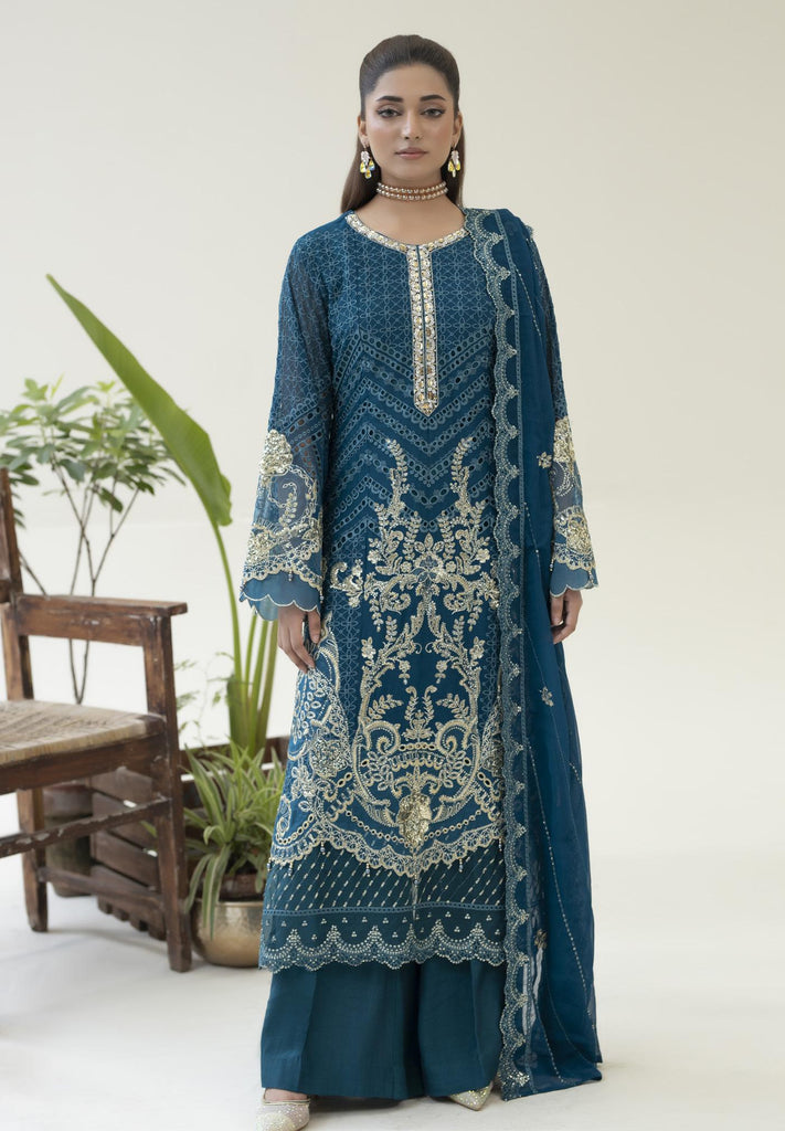 ZA Chiffon Semi-Stitched Formals Vol-2 – D-02