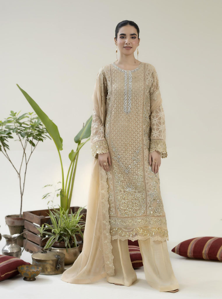 ZA Chiffon Semi-Stitched Formals Vol-3 – D-01