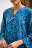 Cross Stitch Daily Wear – BLUE MELODY-2 PIECE PRINTED LINEN SUIT