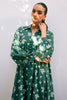 Cross Stitch Daily Wear – GREEN VOYAGE-2 PIECE PRINTED LINEN SUIT
