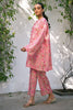 Cross Stitch Daily Wear – CORAL HAZE-2 PIECE PRINTED LINEN SUIT