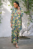 Cross Stitch Daily Wear – IVORY BLOOM-2 PIECE PRINTED LINEN SUIT