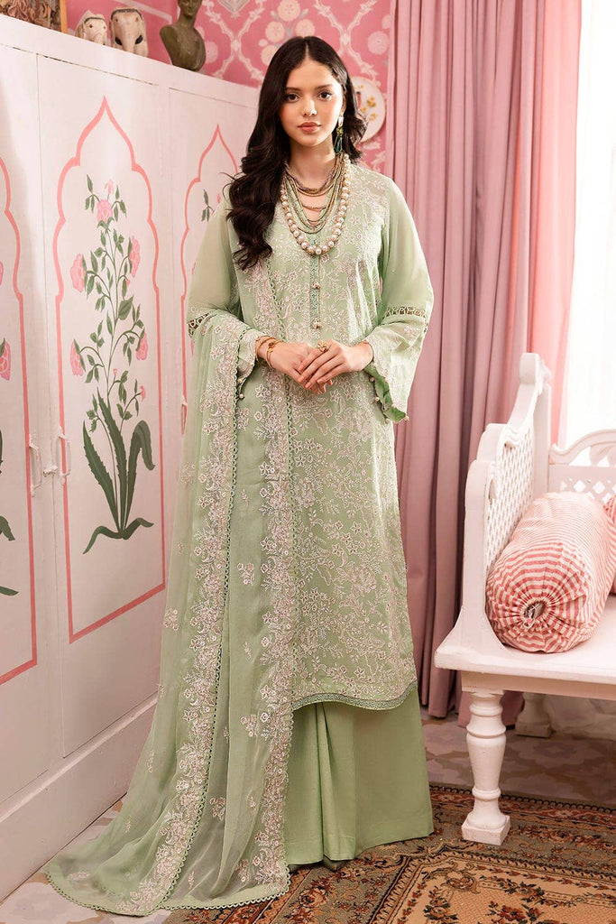 Gul Ahmed – 3 Piece Embroidered Swiss Voile Suit with Embroidered Chiffon Dupatta and Inner LSV-42013