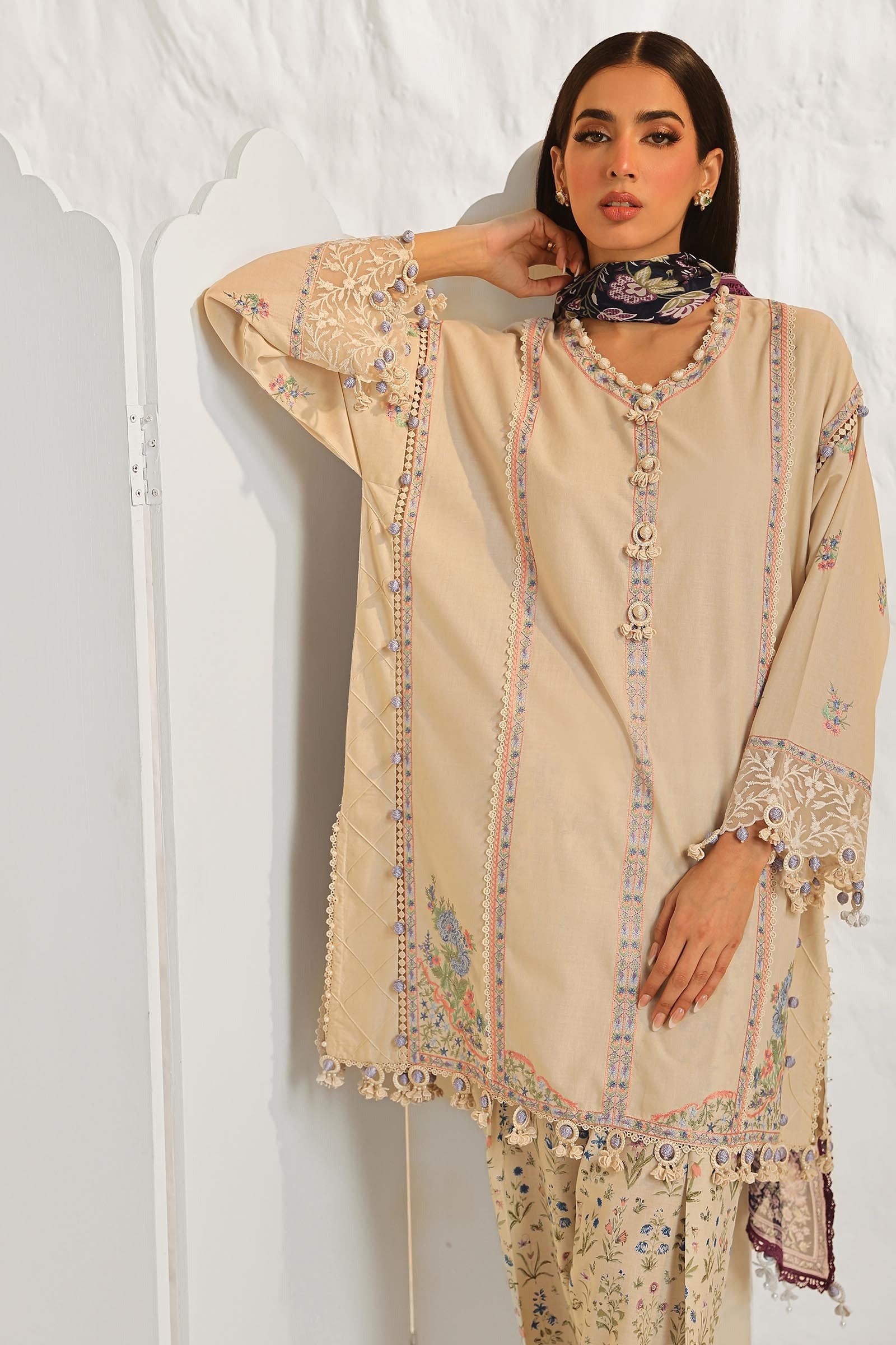 Sana Safinaz | Muzlin Winter 2024 |  M243-024B-3CQ
