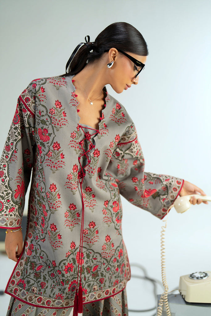 Saira Rizwan Joolie Prints Lawn – SILVER LINING – JPU25-03