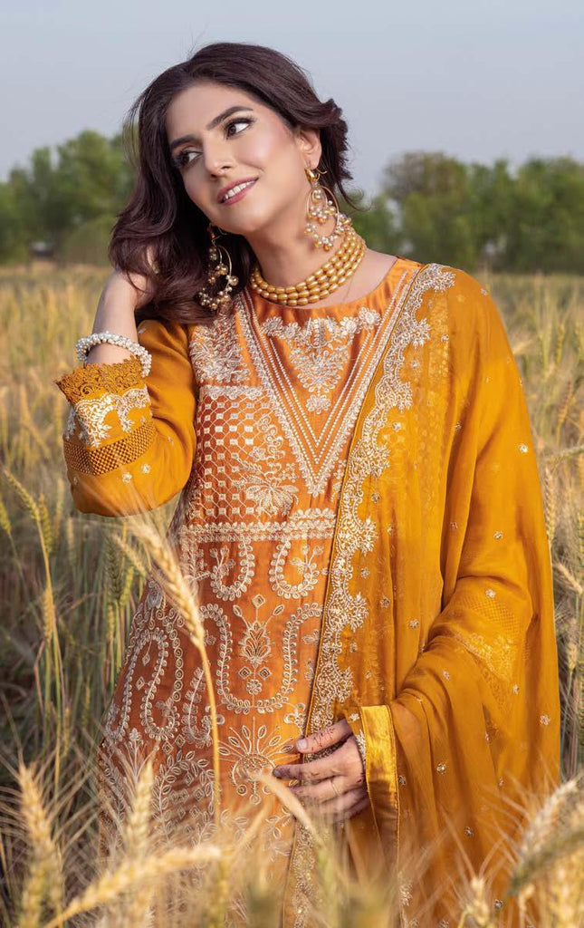 Ombre Luxury Shamooz Silk Pret/Stitched – D-03
