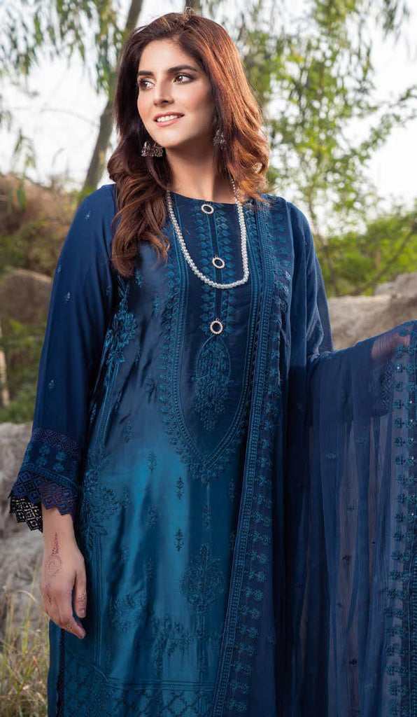 Ombre Luxury Shamooz Silk Pret/Stitched – D-04