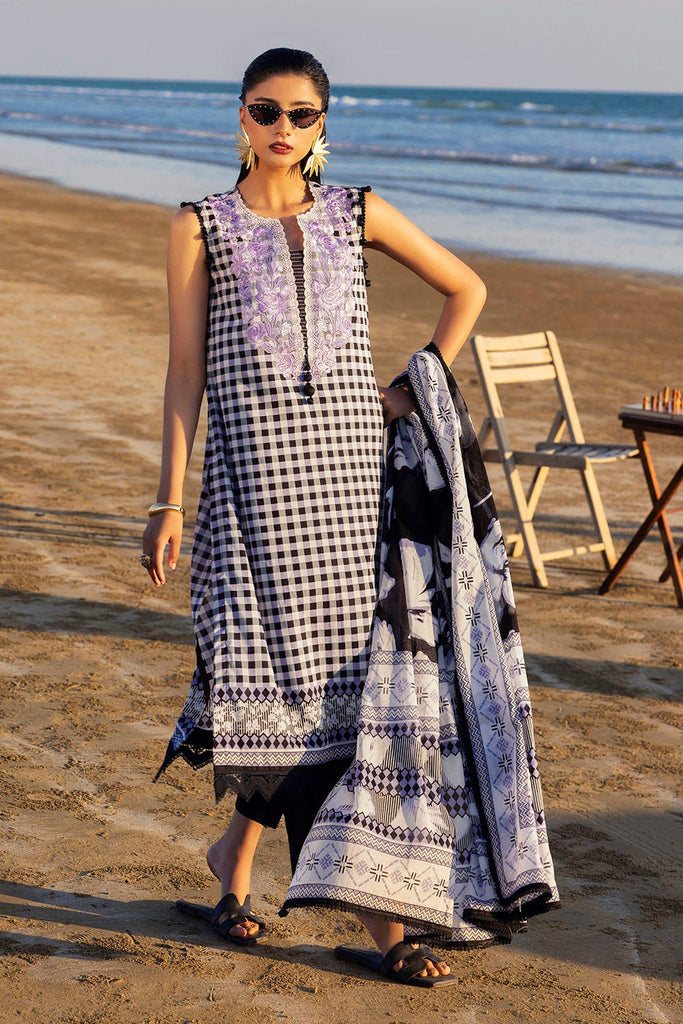Gul Ahmed Summer 2025 – 3 Piece Embroidered Printed Lawn Suit B-52017