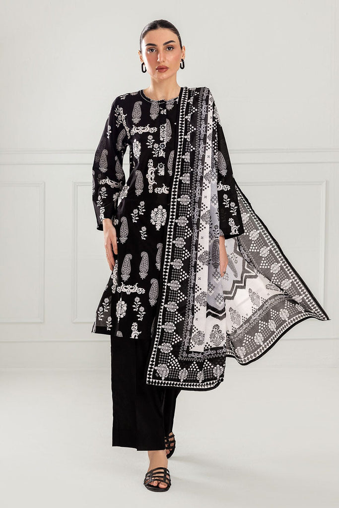 Gul Ahmed Summer 2025 – 3 Piece Printed Lawn Suit B-52002