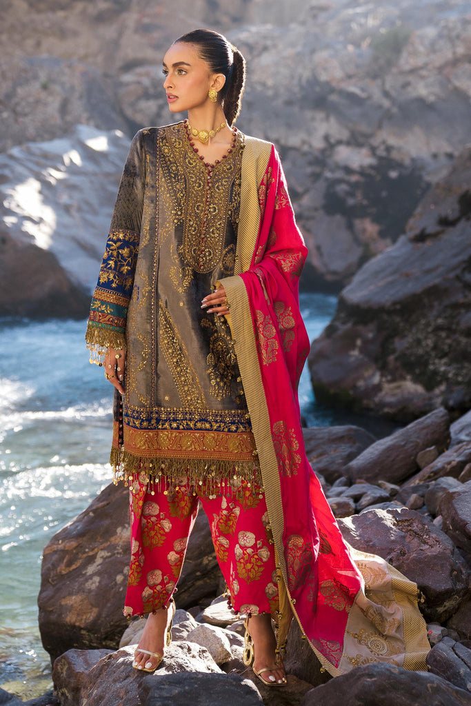 Sana Safinaz Luxury Velvet Winter '24 with Shawl – V241-004-3CP