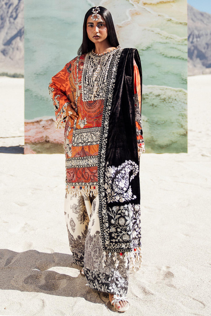 Sana Safinaz Luxury Velvet Winter '24 with Shawl – V241-007-3CP