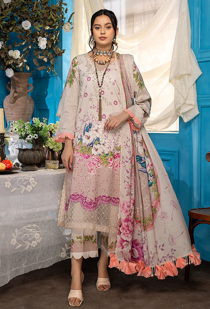 Aangan Printed Lawn Collection – AG-07