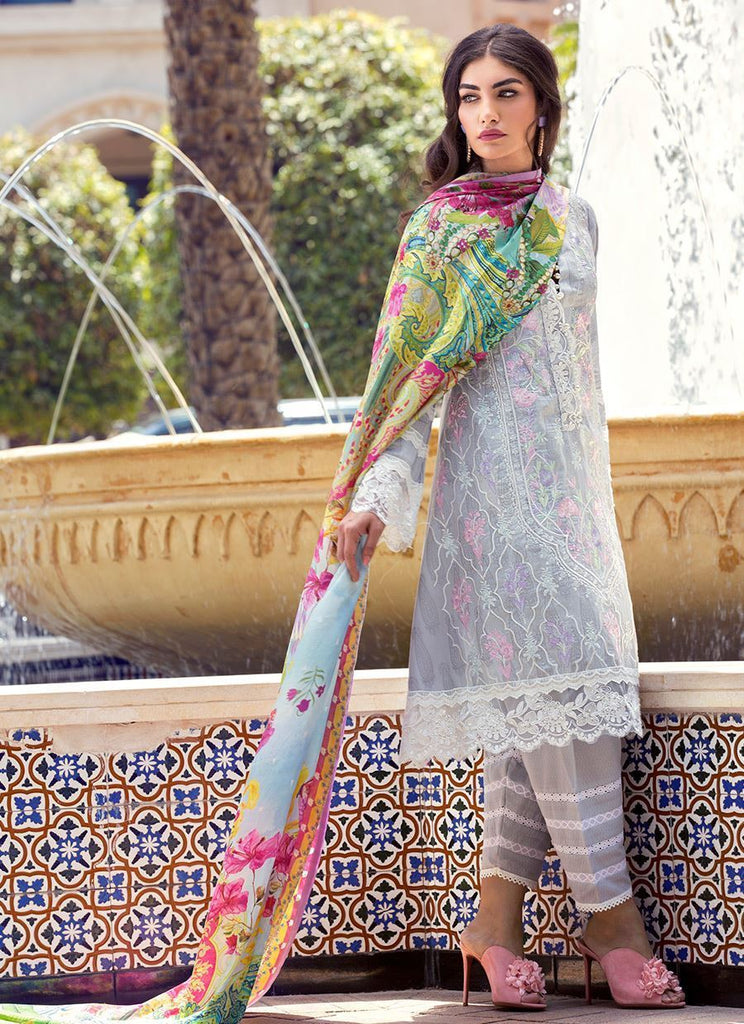 Farah Talib Aziz Luxe Eid Lawn Collection 2018 – Aabi - FTA-09