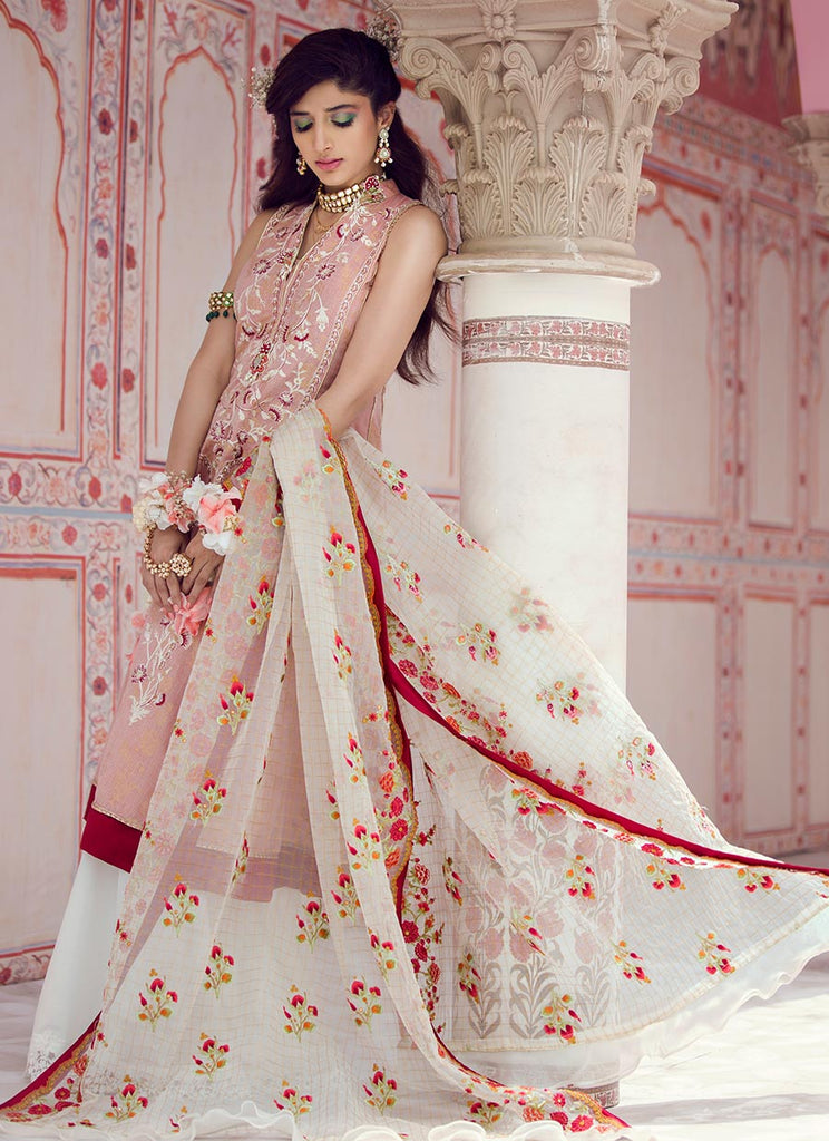 Farah Talib Aziz Luxe Lawn Collection 2019 – Surkh FTA-LEL06