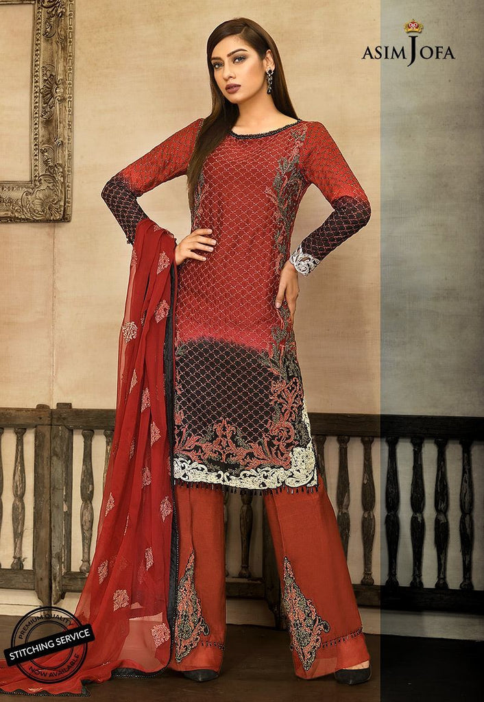 Asim Jofa Signature Embroidered Collection 2018 – AJ-5A