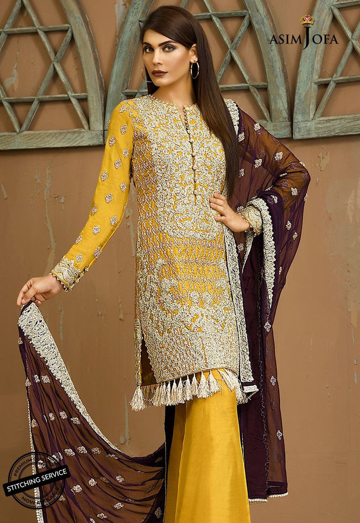 Asim Jofa Signature Embroidered Collection 2018 – AJ-4B