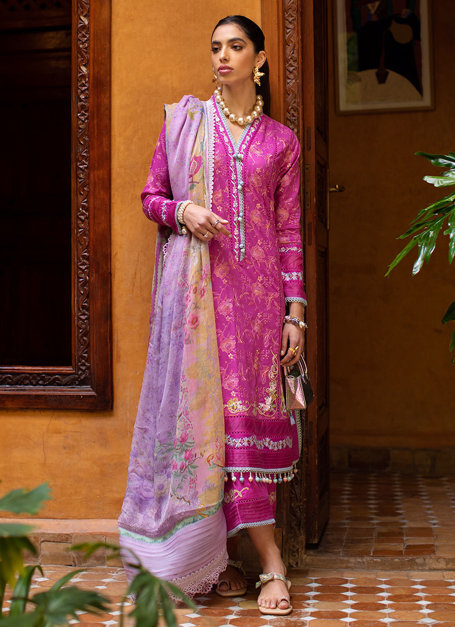 Farah Talib Aziz Luxury Lawn Collection 2023 Marrakech Magenta YourLibaas Farah Talib Aziz Luxury Lawn Collection 2023 Marrakech Magenta YourLibaas