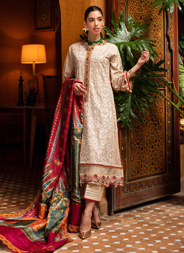 Farah Talib Aziz Luxury Lawn Collection 2023 Kasbah Sand YourLibaas Farah Talib Aziz Luxury Lawn Collection 2023 Kasbah Sand YourLibaas