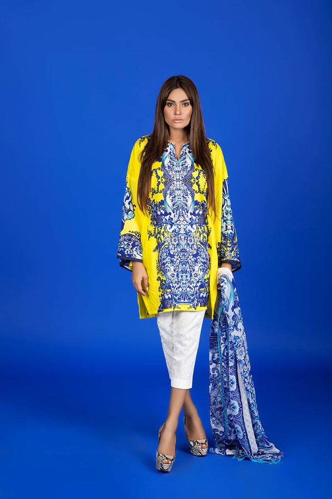 Sana Safinaz Muzlin Lawn Collection – M1-13A - YourLibaas
 - 1