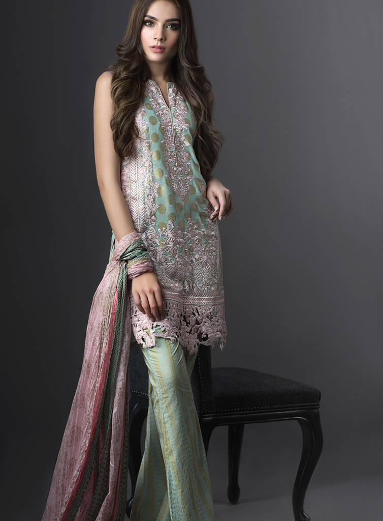 Sana Safinaz Luxury Formal Eid Collection '16 – 06A - YourLibaas
 - 1