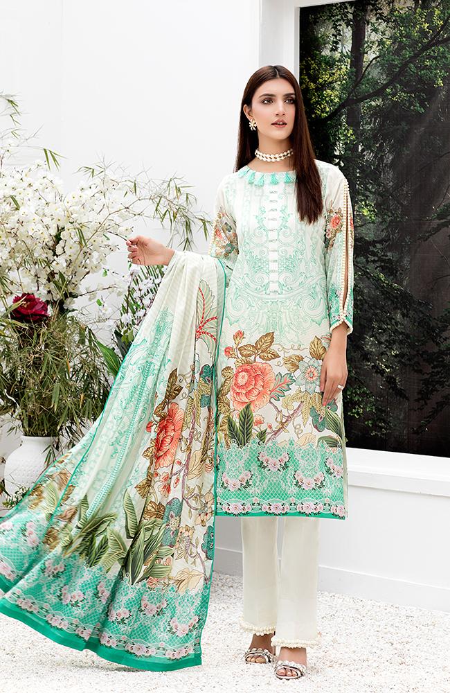 Al Zohaib Colors Digital Printed Lawn 2020 – Design 1