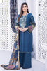 Guzarish by Zebaish · Stitched Printed & Embroidered Lawn Suit – Venice Blue
