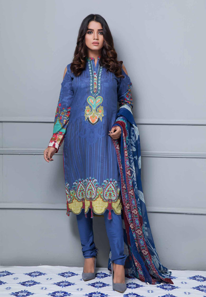 Rang Rez Designer Lawn Collection Vol-2 2019 – Design 01