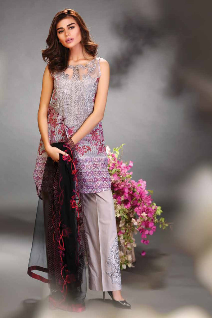 Fuchsia Summer Lawn Collection '16 – Design 01 - YourLibaas
 - 1