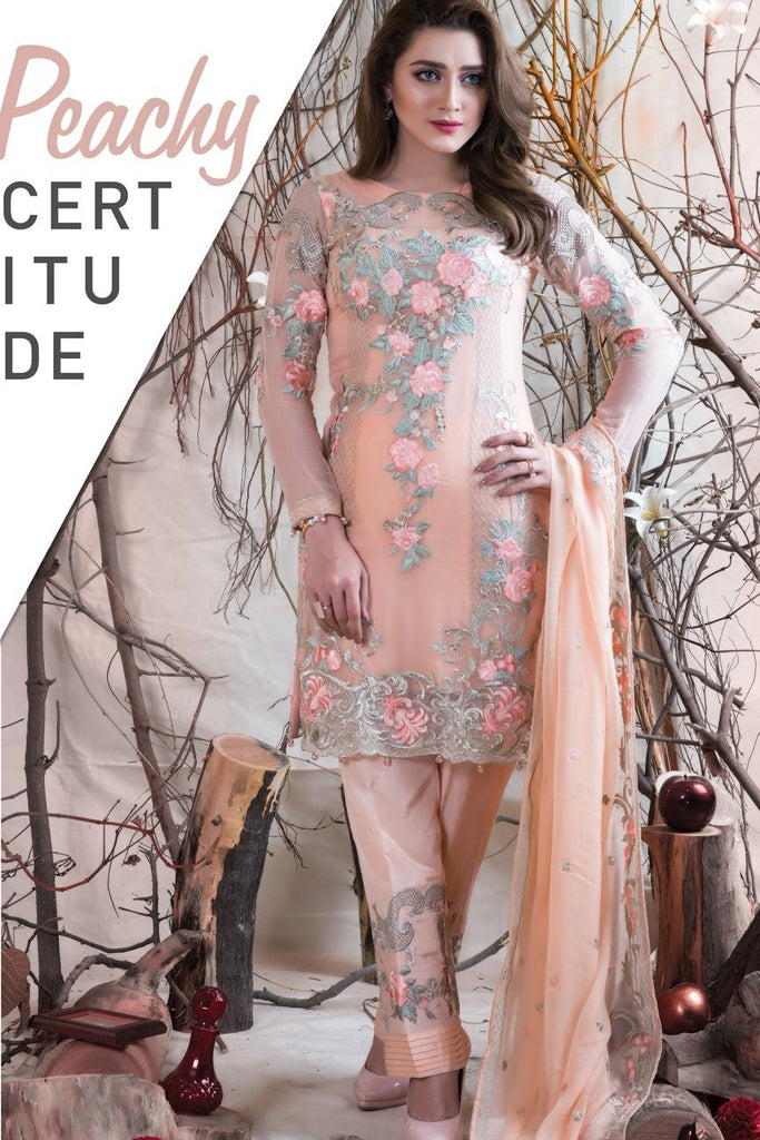 Ashley La Antheia Chiffon Collection – Peachy Certitude 01