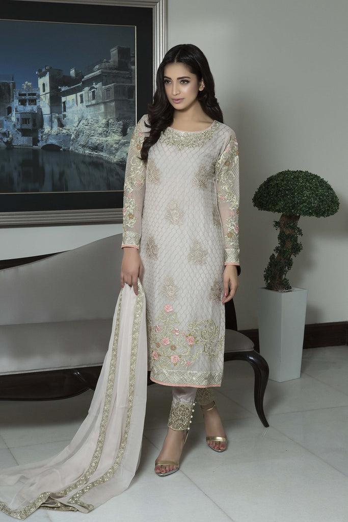 Baroque Luxury Chiffon Embroidered Collection Vol 3 – Charismatic - YourLibaas
 - 1
