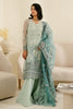 Cross Stitch Luxe Atelier Luxury Formals – Aquamarine Azure - 4PC Organza Embroidered Suit