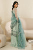 Cross Stitch Luxe Atelier Luxury Formals – Aquamarine Azure - 4PC Organza Embroidered Suit