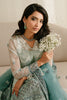 Cross Stitch Luxe Atelier Luxury Formals – Aquamarine Azure - 4PC Organza Embroidered Suit