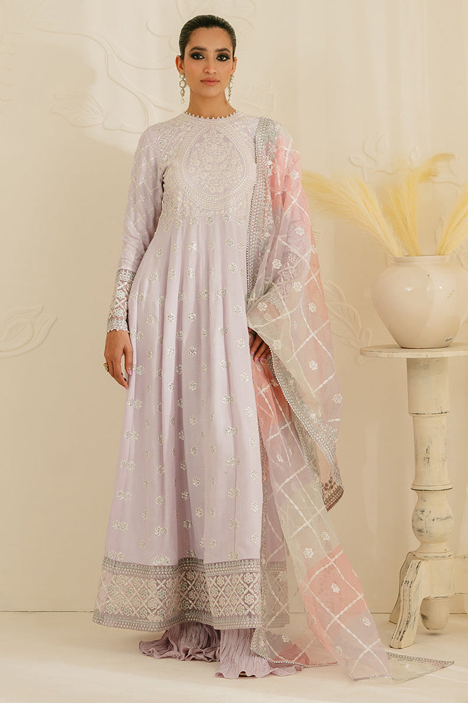 Cross Stitch Luxe Atelier Luxury Formals – Pastel Mauve - 3PC Silk Embroidered Suit