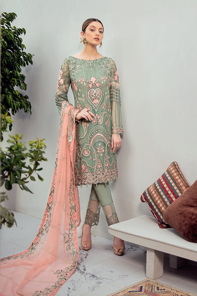 Ramsha Rangoon Chiffon Collection  – D-608