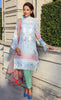 Farah Talib Aziz - A Mediterranean Dream - Harvest Blossom - Ice Blue - 4A - YourLibaas
 - 1