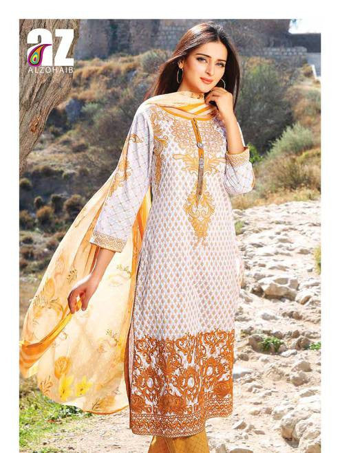 Zanisha Embroidered Lawn Collection 2016 –  04A - YourLibaas
 - 1
