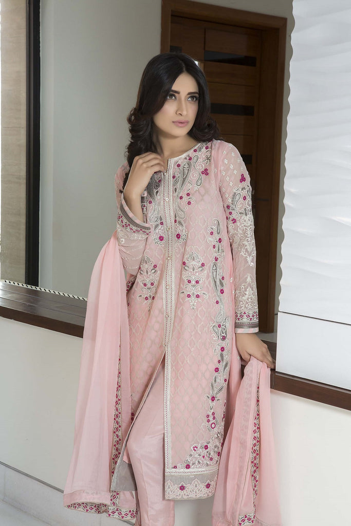 Baroque Luxury Chiffon Embroidered Collection Vol 3 – Hue Of Roses - YourLibaas
 - 1