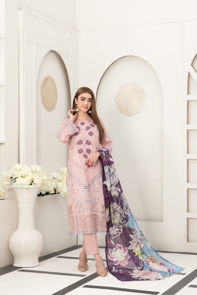 Tawakkal Izel Semi-Stitched Lawn Collection 2023 – D-7203