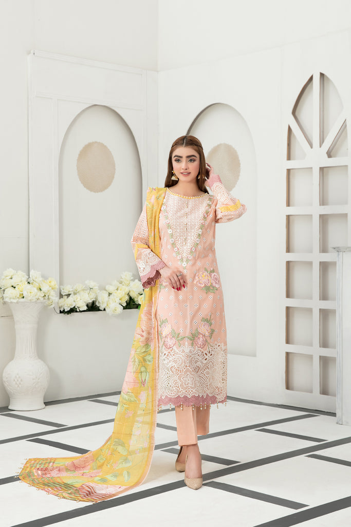 Tawakkal Izel Semi-Stitched Lawn Collection 2023 – D-7206