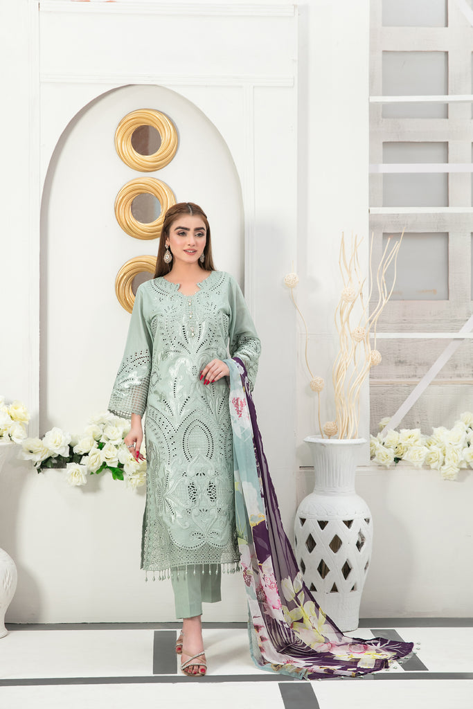 Tawakkal Izel Semi-Stitched Lawn Collection 2023 – D-7210