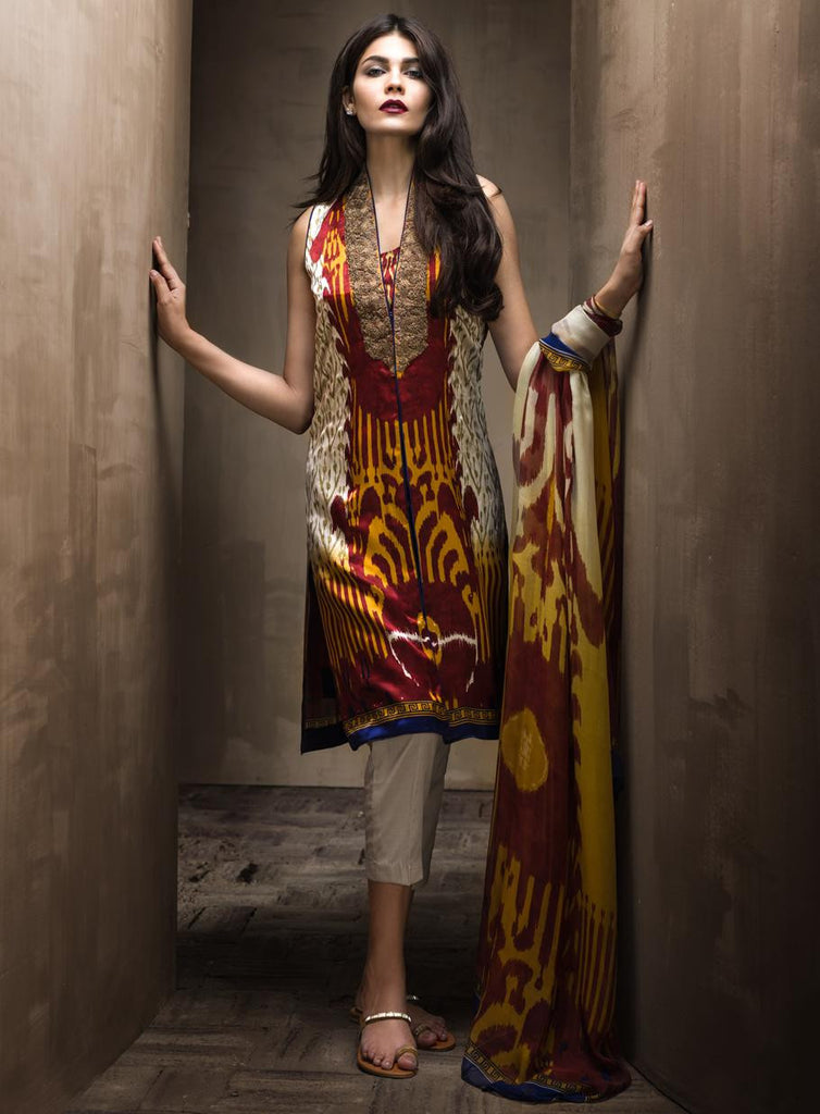 5A - Sana Safinaz Silk Collection 2015 - YourLibaas
