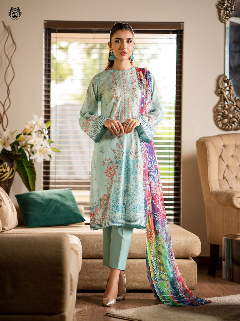 Gulljee Garden of Eden Lawn Collection GGE2301A3 YourLibaas
