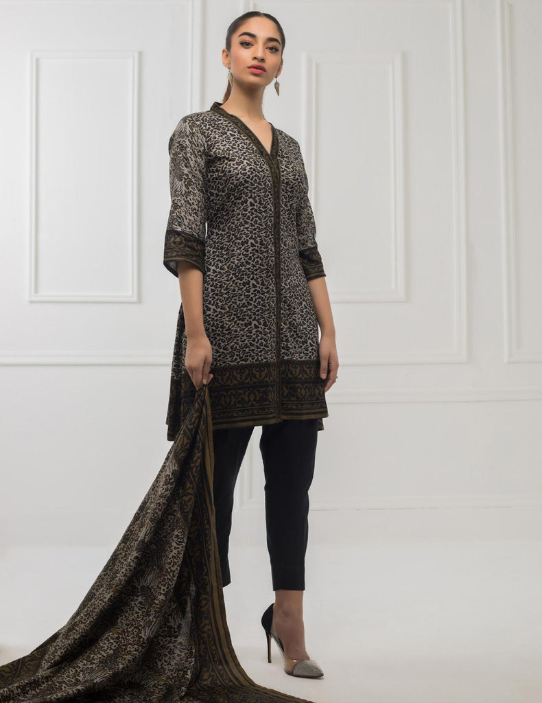Sahil Black & White Lawn Collection 2020 – ZS-6