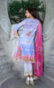 Farah Talib Aziz - A Mediterranean Dream - Sunset Silk - Sapphire - 6A - YourLibaas
 - 2