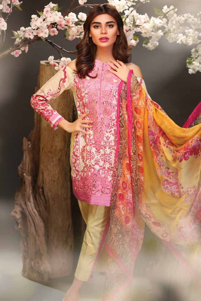 Fuchsia Summer Lawn Collection '16 – Design 07 - YourLibaas
 - 1