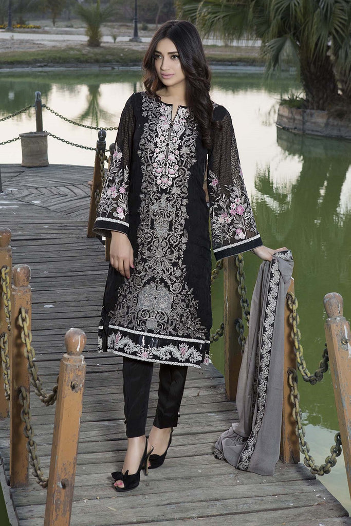 Baroque Luxury Chiffon Embroidered Collection Vol 3 – Affair De Carbon - YourLibaas
 - 1
